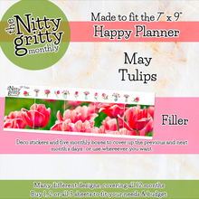 Load image into Gallery viewer, May Tulips - The Nitty Gritty Monthly - Happy Planner Classic