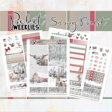 Load image into Gallery viewer, Snowy Forest - POCKET Mini Weekly Kit Planner stickers