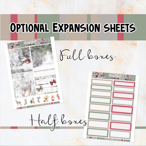 Snowy Forest - POCKET Mini Weekly Kit Planner stickers