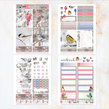 Load image into Gallery viewer, Snowy Birds - POCKET Mini Weekly Kit Planner stickers