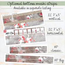Load image into Gallery viewer, Snowy Birds - weekly kit Erin Condren Vertical Horizontal, Happy Planner Classic, Mini &amp; Big &amp; Hobonichi Cousin