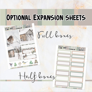 Winter Retreat - POCKET Mini Weekly Kit Planner stickers