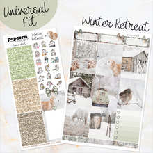 Load image into Gallery viewer, Winter Retreat - weekly kit Erin Condren Vertical Horizontal, Happy Planner Classic, Mini &amp; Big &amp; Hobonichi Cousin