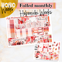 Load image into Gallery viewer, February Hearts Desire FOILED monthly - Hobonichi Weeks personal planner