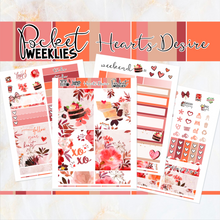 Load image into Gallery viewer, Hearts Desire - POCKET Mini Weekly Kit Planner stickers