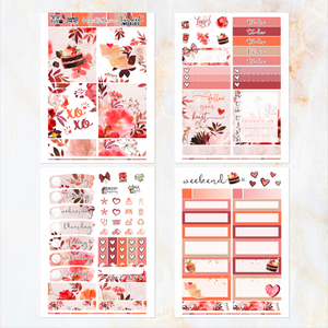 Hearts Desire - POCKET Mini Weekly Kit Planner stickers