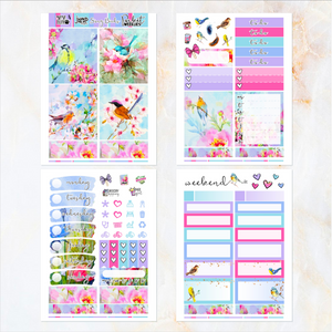 Song Birds - POCKET Mini Weekly Kit Planner stickers