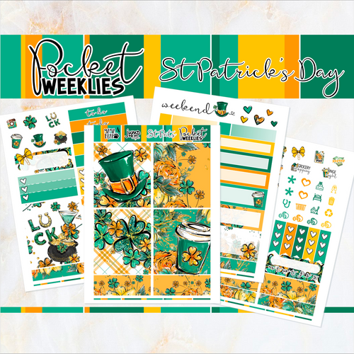 St Patrick's Day - POCKET Mini Weekly Kit Planner stickers