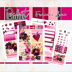 Forever Love - POCKET Mini Weekly Kit Planner stickers