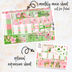 March Spring Dreaming FOILED monthly - Hobonichi Weeks personal planner