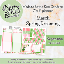 Load image into Gallery viewer, March Spring Dreaming - The Nitty Gritty Monthly - Erin Condren Vertical Horizontal