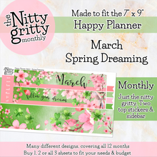 Load image into Gallery viewer, March Spring Dreaming - The Nitty Gritty Monthly - Happy Planner Classic