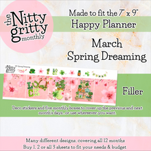 Load image into Gallery viewer, March Spring Dreaming - The Nitty Gritty Monthly - Happy Planner Classic