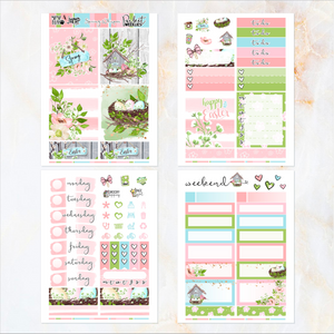 Spring Whisper - POCKET Mini Weekly Kit Planner stickers easter April