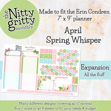 Load image into Gallery viewer, April Spring Whisper - The Nitty Gritty Monthly - Erin Condren Vertical Horizontal
