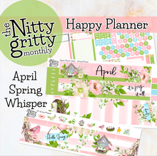 Load image into Gallery viewer, April Spring Whisper - The Nitty Gritty Monthly - Happy Planner Classic