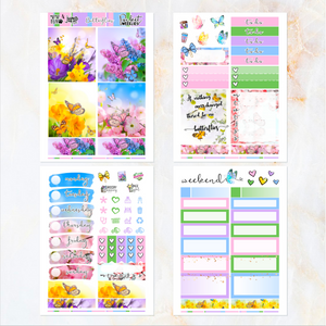 Butterflies - POCKET Mini Weekly Kit Planner stickers