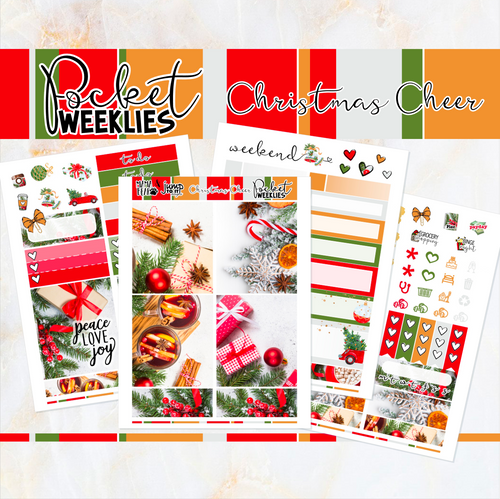 Christmas Cheer - POCKET Mini Weekly Kit Planner stickers