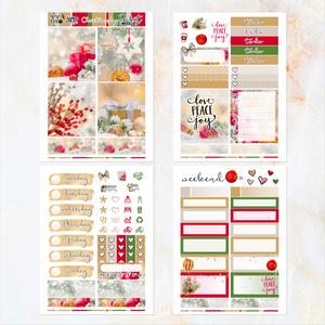 Christmas Joy - POCKET Mini Weekly Kit Planner stickers