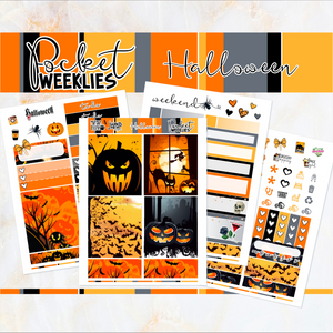 Halloween - POCKET Mini Weekly Kit Planner stickers