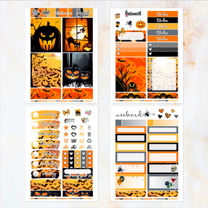 Halloween - POCKET Mini Weekly Kit Planner stickers