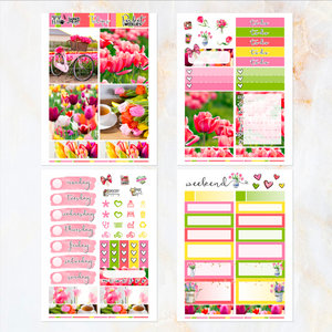 Tulips - POCKET Mini Weekly Kit Planner stickers