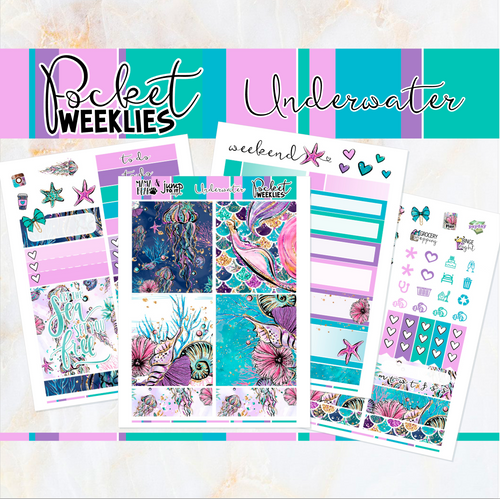 Underwater - POCKET Mini Weekly Kit Planner stickers