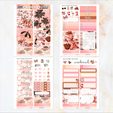 Load image into Gallery viewer, Rosy Vacation - POCKET Mini Weekly Kit Planner stickers