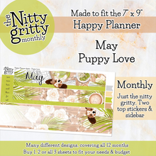 Load image into Gallery viewer, May Puppy Love - The Nitty Gritty Monthly - Happy Planner Classic