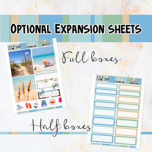 Beach Life - POCKET Mini Weekly Kit Planner stickers