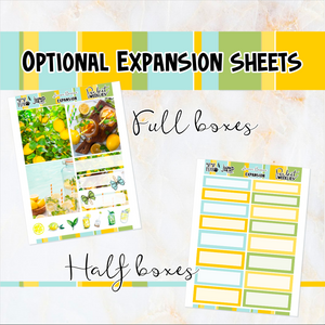Lemon Breeze - POCKET Mini Weekly Kit Planner stickers