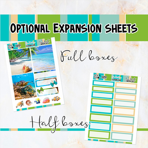 Sea Turtles - POCKET Mini Weekly Kit Planner stickers