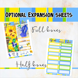 Sunflowers - POCKET Mini Weekly Kit Planner stickers