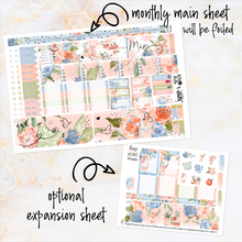 Load image into Gallery viewer, May Peachy Blue FOILED monthly - Hobonichi Weeks personal planner