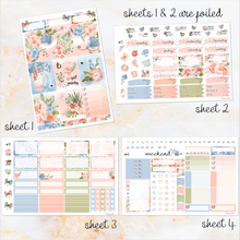 Load image into Gallery viewer, Peachy Blue - FOIL weekly kit Erin Condren Vertical Horizontal, Happy Planner Classic, Mini &amp; Big &amp; Hobonichi Cousin