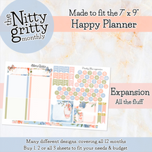 Load image into Gallery viewer, May Peachy Blue - The Nitty Gritty Monthly - Happy Planner Classic