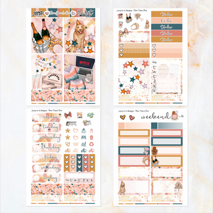 New Year's Eve - POCKET Mini Weekly Kit Planner stickers