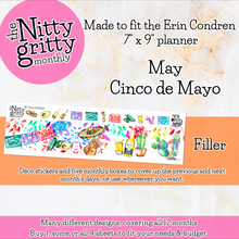 Load image into Gallery viewer, May Cinco de Mayo - The Nitty Gritty Monthly - Erin Condren Vertical Horizontal