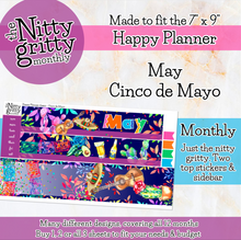 Load image into Gallery viewer, May Cinco de Mayo - The Nitty Gritty Monthly - Happy Planner Classic