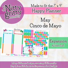 Load image into Gallery viewer, May Cinco de Mayo - The Nitty Gritty Monthly - Happy Planner Classic