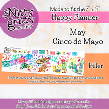 Load image into Gallery viewer, May Cinco de Mayo - The Nitty Gritty Monthly - Happy Planner Classic