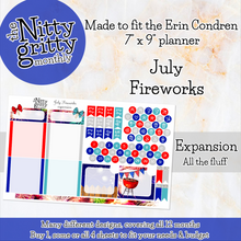 Load image into Gallery viewer, July Fireworks - The Nitty Gritty Monthly - Erin Condren Vertical Horizontal