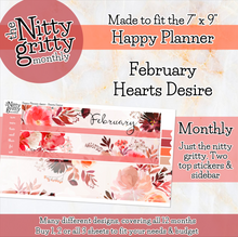 Load image into Gallery viewer, February Hearts Desire - The Nitty Gritty Monthly - Happy Planner Classic *SALE
