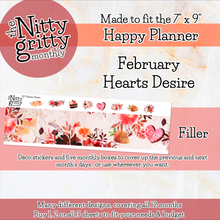 Load image into Gallery viewer, February Hearts Desire - The Nitty Gritty Monthly - Happy Planner Classic *SALE