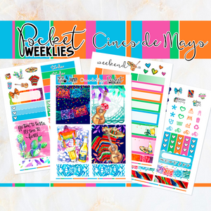 Cinco de Mayo - POCKET Mini Weekly Kit Planner stickers