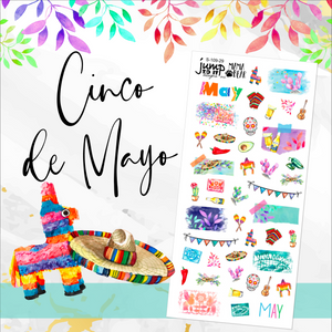 Cinco de Mayo Deco sheet - planner stickers          (S-109-29)