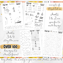 Load image into Gallery viewer, FOIL sheets - POCKET Mini Weekly Kit Planner stickers