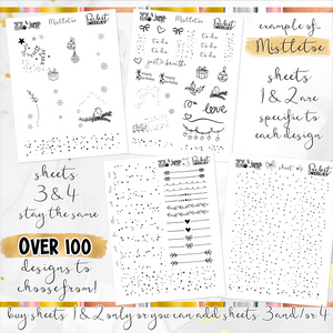 FOIL sheets - POCKET Mini Weekly Kit Planner stickers