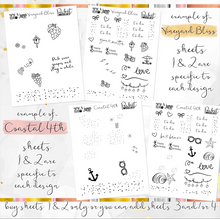 Load image into Gallery viewer, FOIL sheets - POCKET Mini Weekly Kit Planner stickers