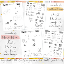 Load image into Gallery viewer, FOIL sheets - POCKET Mini Weekly Kit Planner stickers